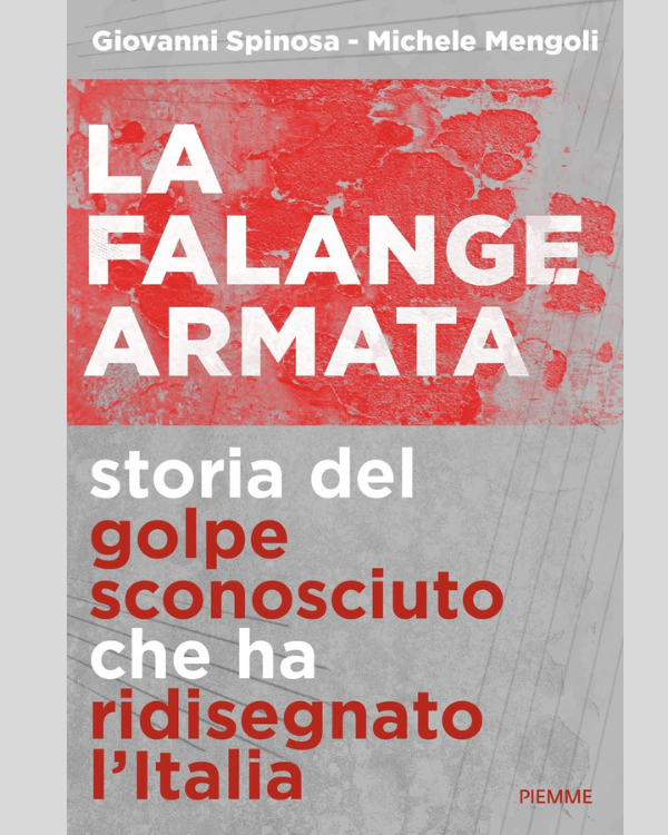 Copertina del saggio La Falange Armata